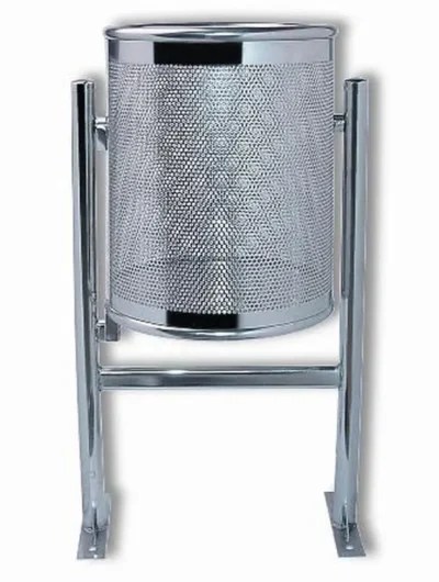 PAPELERA MOD "RHIN" ACERO INOX