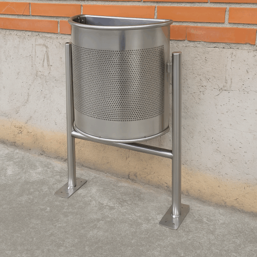 Papelera Mod Rhin Semi Acero Inoxidable - Imagen 2