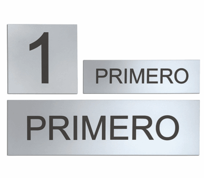 RÓTULOS ACERO INOX.