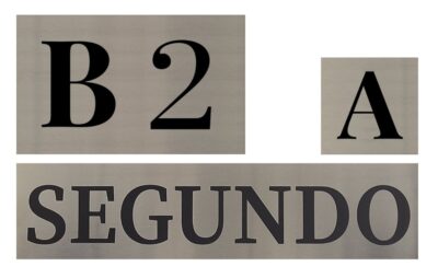 RÓTULOS ACERO INOX.